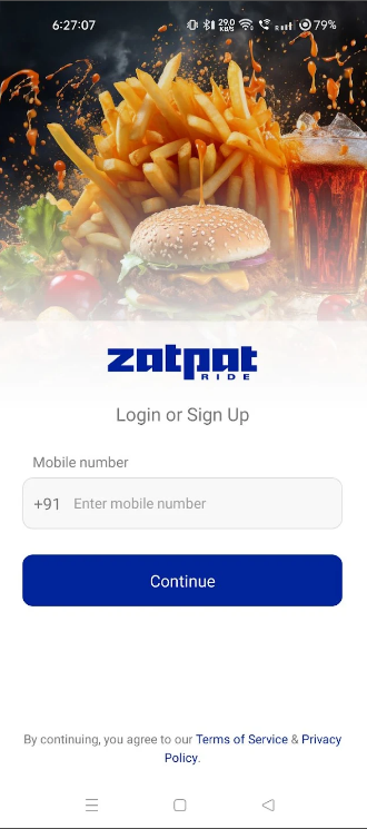 ZATPATRIDE – Food & Grocery Delivery App